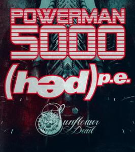 Powerman 5000 - Hed P.E. US tour 2014 poster