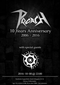 Preach Special 10th Anniversary Show 2016 poster