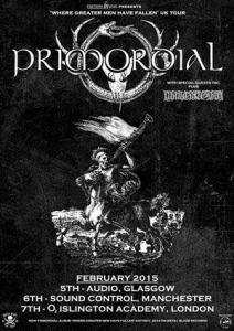 Primordial UK 2015 live shows poster