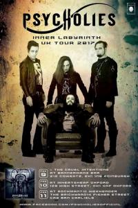 Psycholies UK Tour 2017 poster