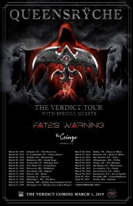 Queensryche US Tour 2019 poster