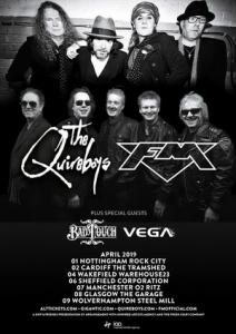 The Quireboys FM & Bad Touch UK Tour 2019 poster