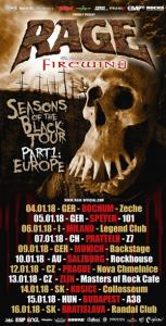Rage Euro Tour 2018 poster