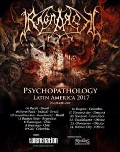 Ragnarok Latin American Tour 2017 poster