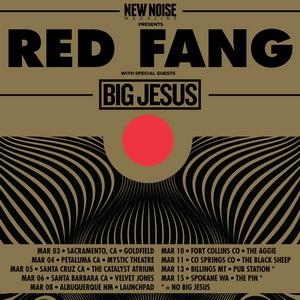 Red Fang US Tour 2017 poster