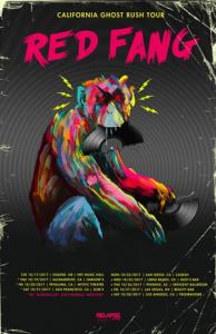 Red Fang West Coast Tour 2017 poster