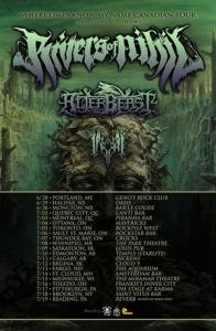 Rivers Of Nihil CA Tour 2018 poster