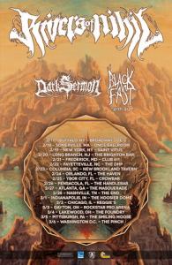 Rivers Of Nihil US Tour 2016 poster
