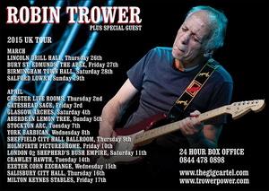 Robin Trower UK Tour 2015 poster
