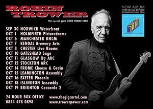 Robin Trower UK Tour 2016 poster