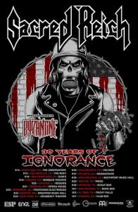 Sacred Reich North American Tour 2017 poster