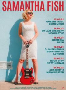 Samantha Fish UK Tour 2021 poster