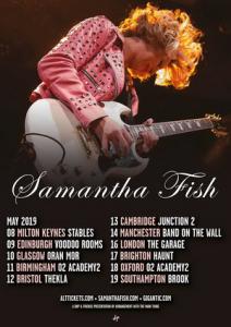 Samantha Fish UK Tour 2019 poster