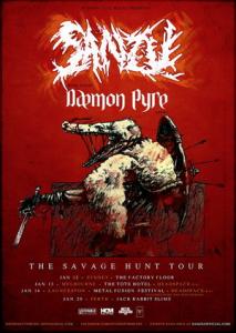 Sanzu Australian Tour 2017 poster
