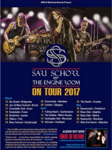 Sari Schorr & The Engine Room UK Tour 2017 poster