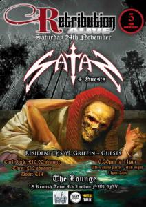 Satan London Show 2018 poster