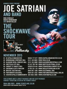 Joe Satriani Dan Patlansky UK Tour 2015 poster