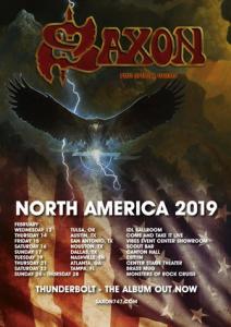 Saxon US Tour 2019 poster