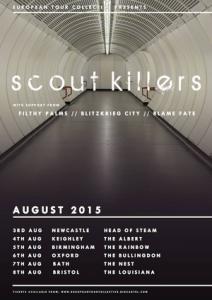 Scout Killers UK Tour 2015 poster
