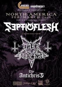 Septicflesh North American Tour 2018 poster