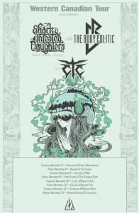 Shark Infested Daughters Western Canadian Tour 2016 poster