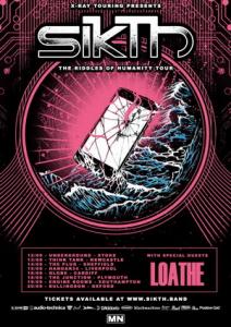 SikTh UK Tour 2018 poster