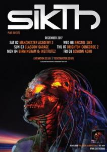 SikTh UK Tour 2017 poster