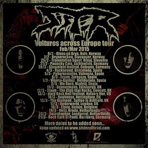 Sister European tour 2015 poster