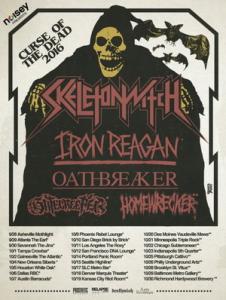 Skeletonwitch Fall 2016 US Tour poster