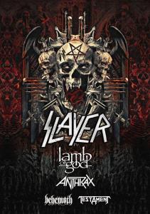 Slayer World Tour 2018 poster
