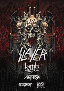 Slayer North American Tour 2018 poster