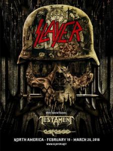 Slayer North American Tour 2016 poster