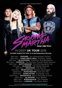 Smoking Martha UK Tour 2018 poster