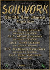 Soilwork Live Shows 2016 poster