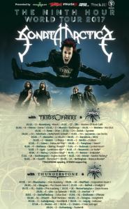Sonata Arctica European Tour 2017 poster