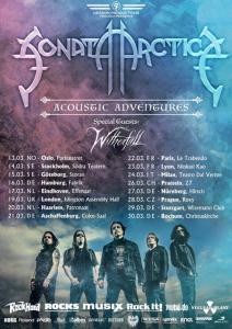 Sonata Arctica Euro Tour 2019 poster