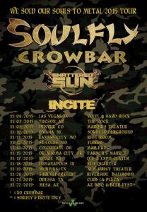 Soulfly US Tour 2015 poster