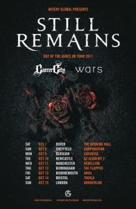 Still Remains UK Tour 2017 poster