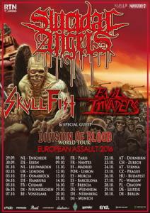 Suicidal Angels Euro Tour 2016 poster