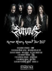 Survive Baltia, Ukraine and Russia Tour 2017 poster