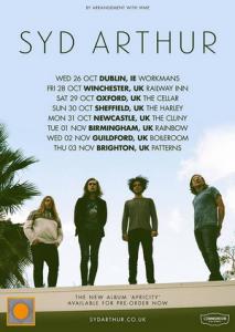 Syd Arthur UK Tour 2016 poster
