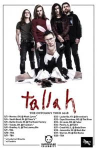 Tallah US Tour 2018 poster