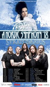 Tarja & Stratovarius Euro Tour 2018 poster