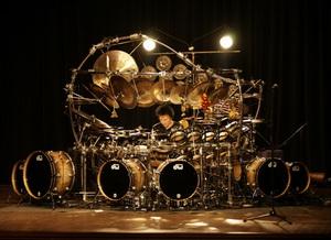 Terry Bozzio drum set pic