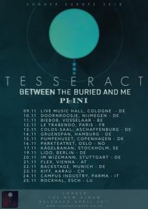 TesseracT Euro Tour 2018 poster