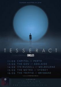 TesseracT Australian Tour 2018 poster