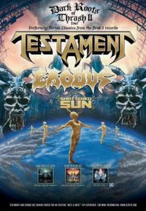 Testament Dark Roots of Thrash II tour 2015 poster