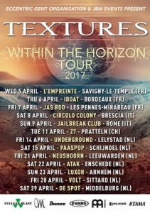 Textures Euro Tour 2017 poster