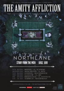 The Amity Affliction UK Tour 2016 poster