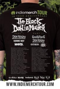 The Black Dahlia Murder Indiemerch Tour 2015 poster